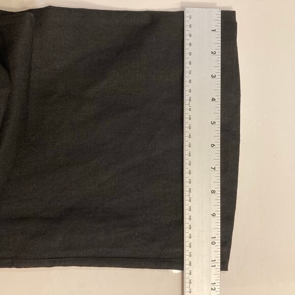 nwot DONNA KARAN COLLECTION ITALY Pants 8 Linen Black Metal Straight Leg Zip - Picture 9 of 9